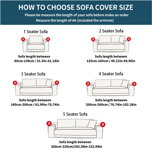 High-Elastic Full Coverage Sofa Cover | Elastic Band Dust & Spill Furniture Protector