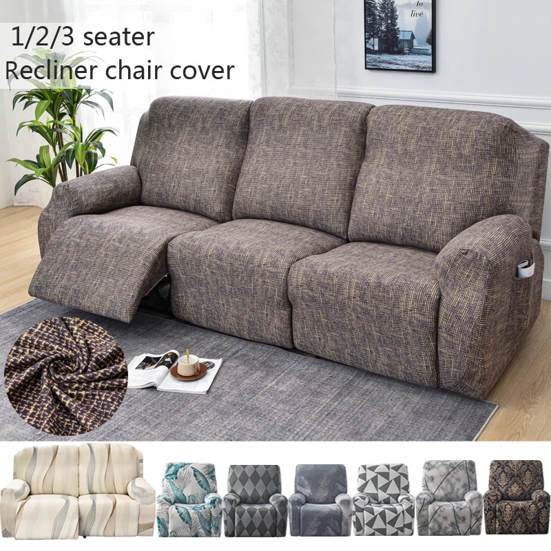 Heavy-Duty Stretch Recliner Couch Cover | Pet & Spill Resistant Protector