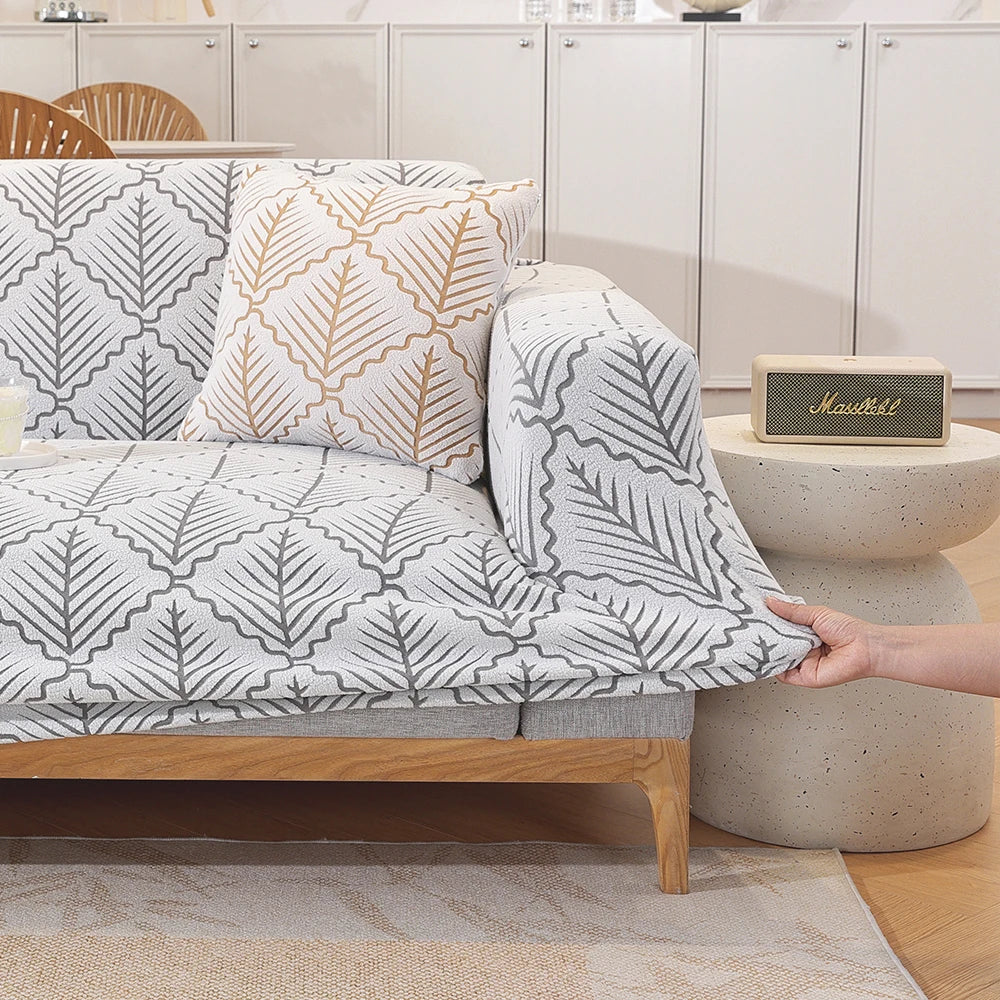 High-Elastic Full Coverage Sofa Cover | Elastic Band Dust & Spill Furniture Protector