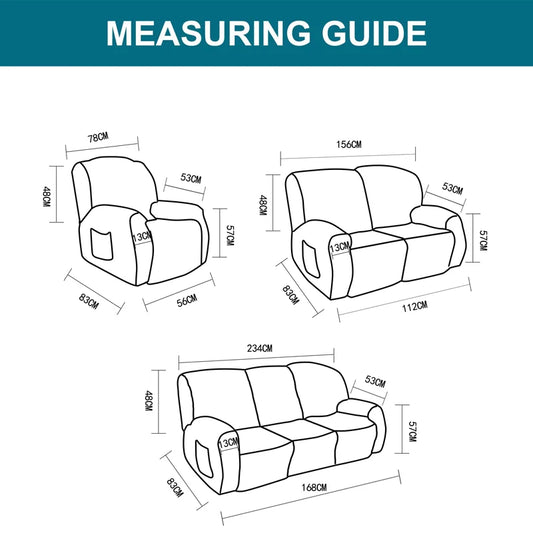 Heavy-Duty Stretch Recliner Couch Cover | Pet & Spill Resistant Protector