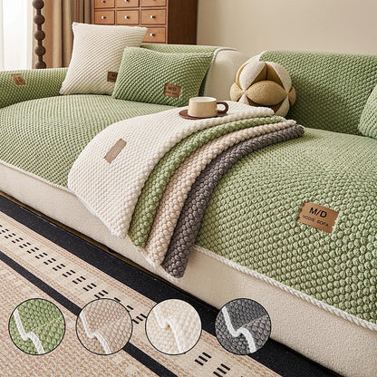 Warm Plush Pet-Friendly Sofa Cushion & Furniture Protector Mat