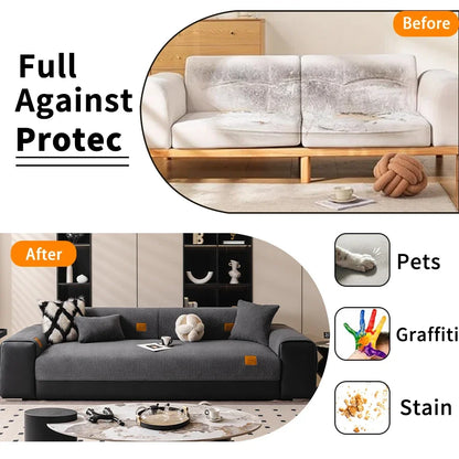Lamb Velvet Non-Slip Living Room Sofa Pad | Washable Multifunctional Furniture Cover