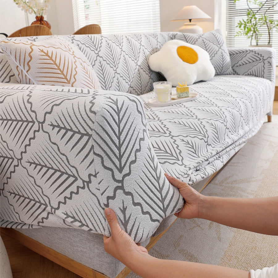 High-Elastic Full Coverage Sofa Cover | Elastic Band Dust & Spill Furniture Protector