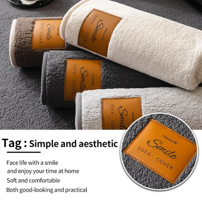 Lamb Velvet Non-Slip Living Room Sofa Pad | Washable Multifunctional Furniture Cover